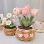 Kit crochet bouquet de fleurs — tulipes, tournesols, marguerites