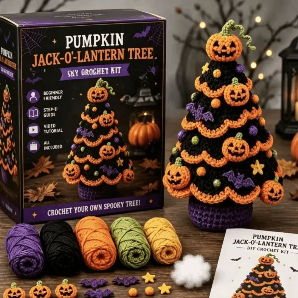 Kit crochet arbre d'Halloween — décoration de table