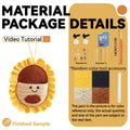 Kit crochet vide-poche mural tournesol