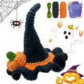 Kit crochet chapeau de sorcière & citrouille — déco Halloween