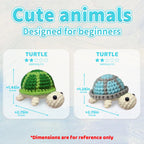 Kit crochet tortue — peluche amigurumi pour débutants