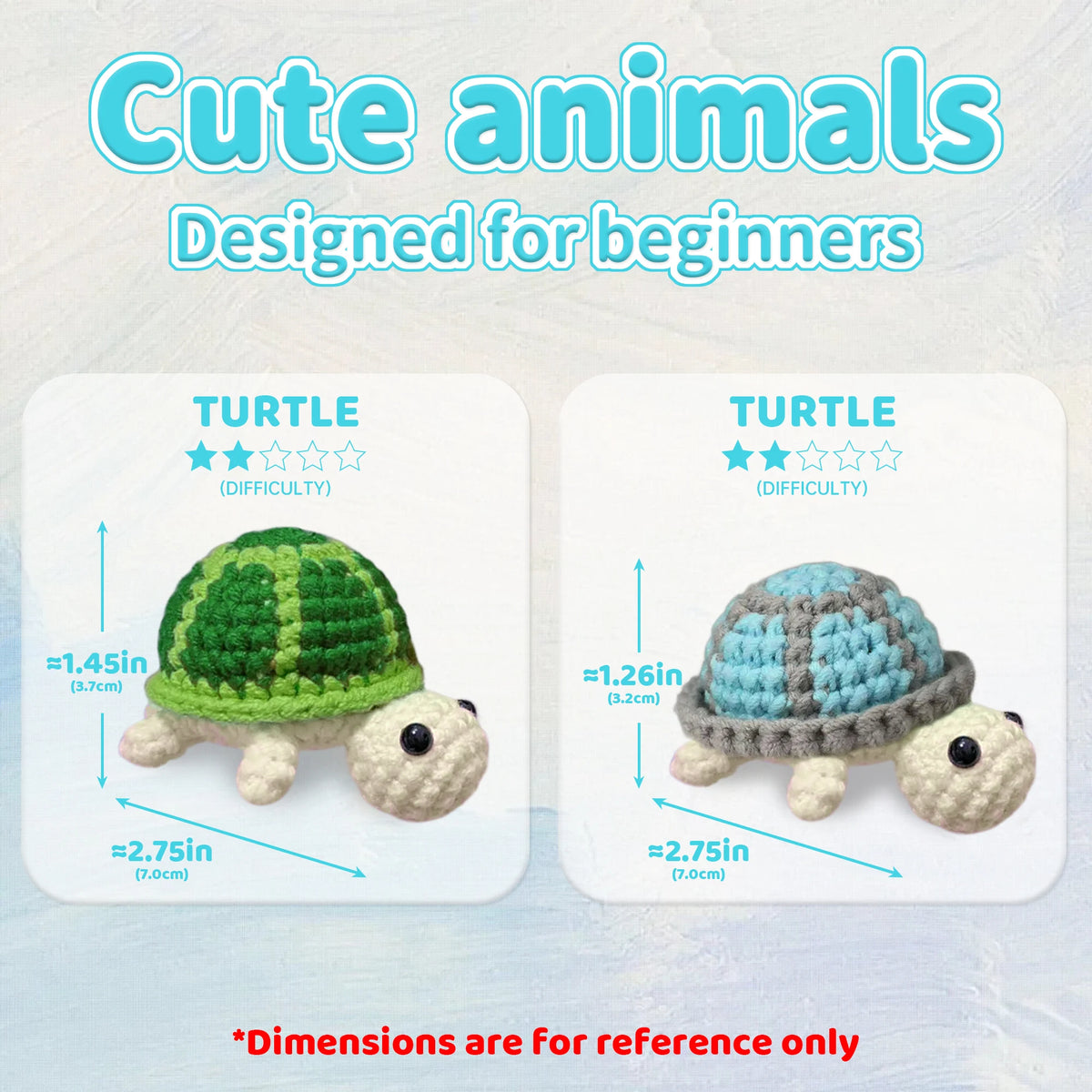 Kit crochet tortue — peluche amigurumi pour débutants