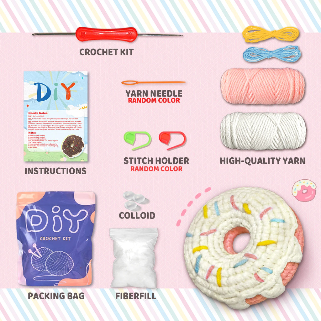 Kit crochet donut — décoration gourmande