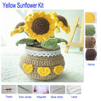 Kit crochet bouquet de fleurs — tulipes, tournesols, marguerites