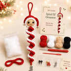 Kit crochet spirale — Bonhommes de neige à suspendre
