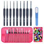 Set de 9 crochets à manche silicone
