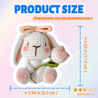 Kit crochet lapin & tulipe — décoration de printemps
