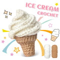 Kit crochet cornet de glace — décoration gourmande à suspendre