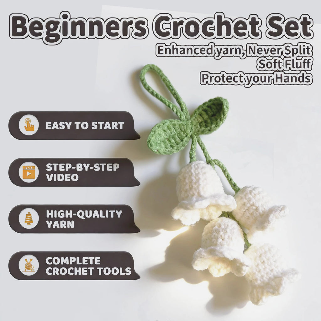 Kit crochet pendentif brin de muguet