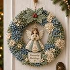Couronne de Noël en tissu 3D sans couture — Père Noël