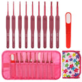 Set de 9 crochets à manche silicone
