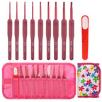 Set de 9 crochets à manche silicone