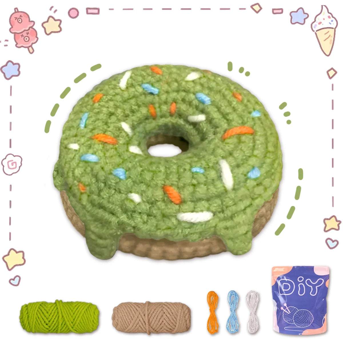 Kit crochet donut — décoration gourmande