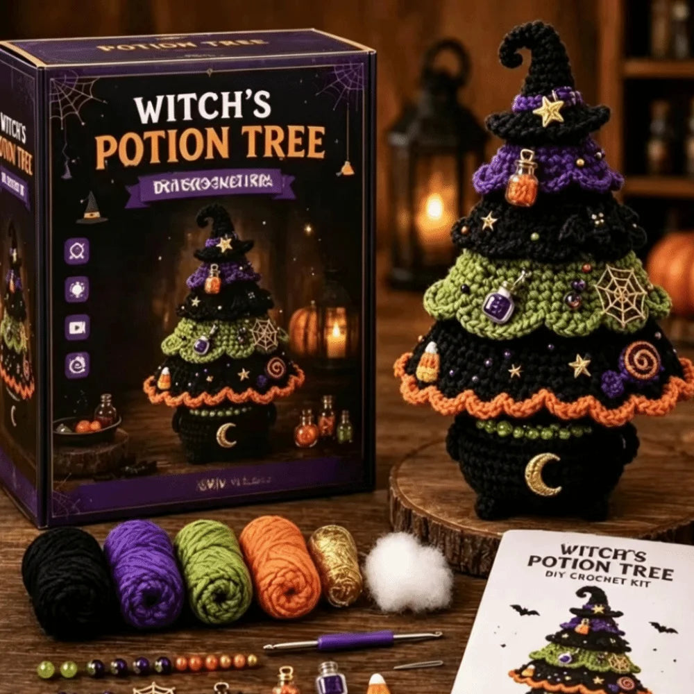 Kit crochet arbre d'Halloween — décoration de table