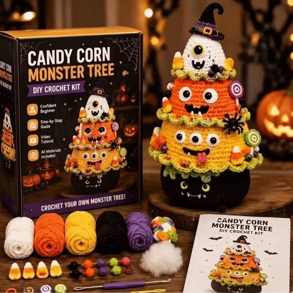 Kit crochet arbre d'Halloween — décoration de table