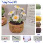Kit crochet bouquet de fleurs — tulipes, tournesols, marguerites