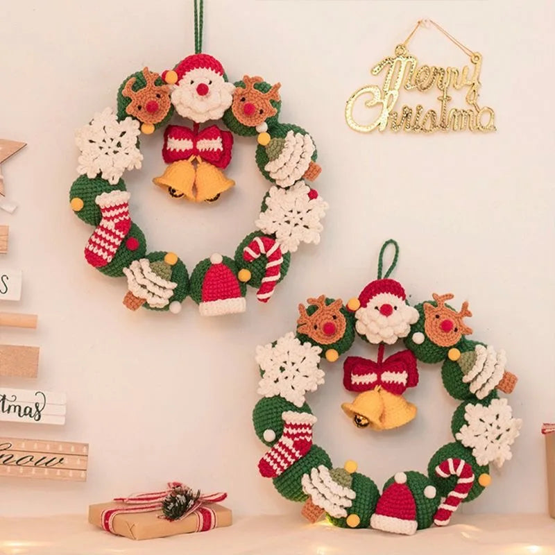 Kit crochet poupée & couronne de Noël