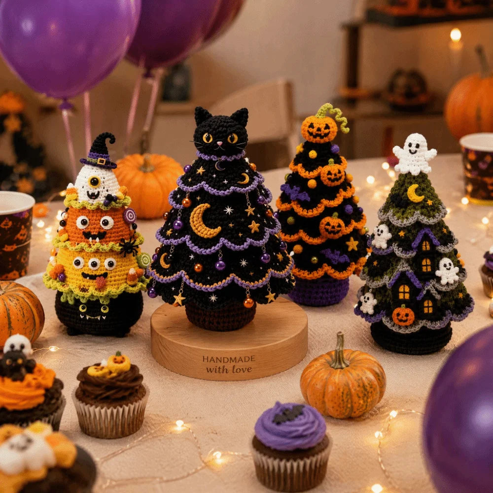 Kit crochet arbre d'Halloween — décoration de table
