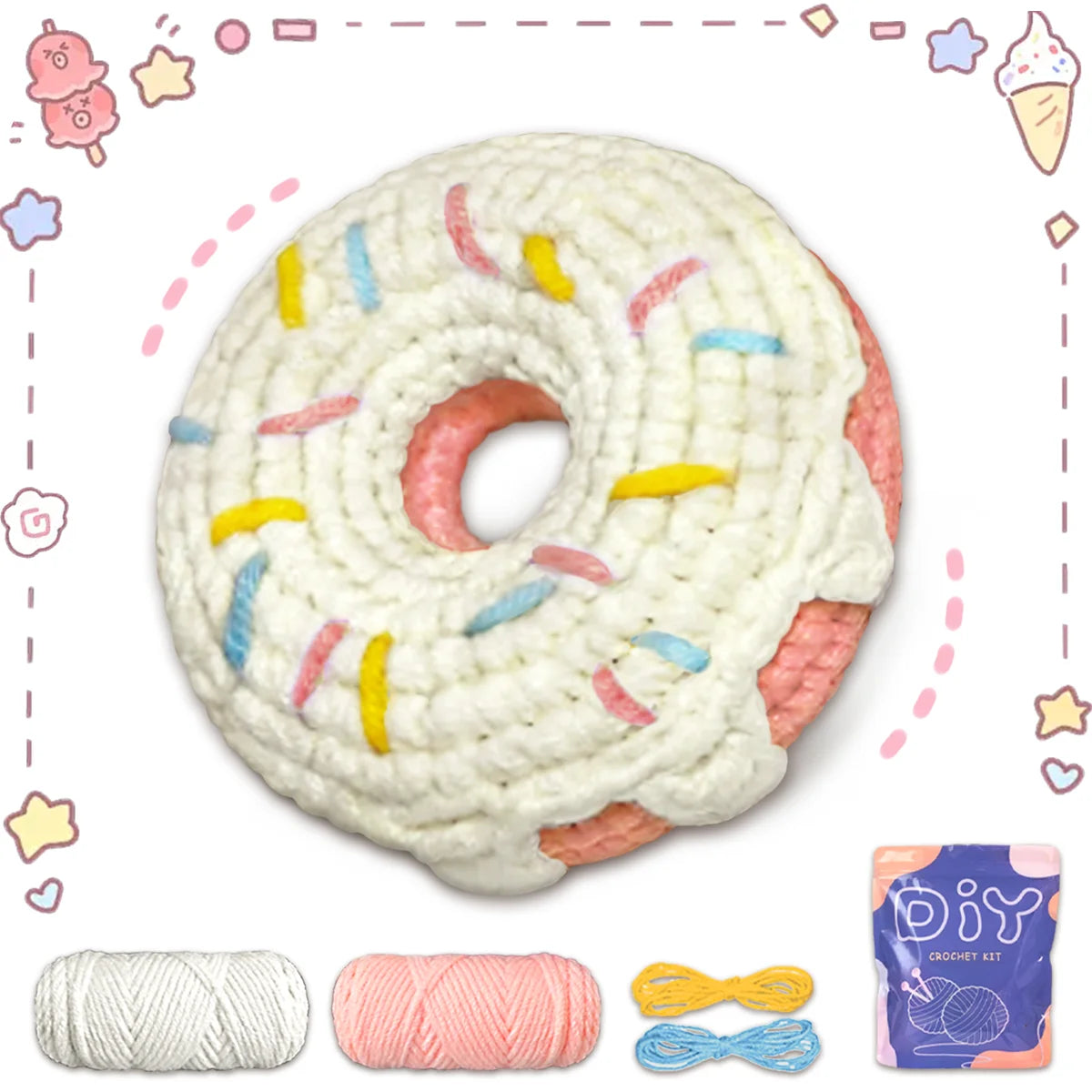 Kit crochet donut — décoration gourmande